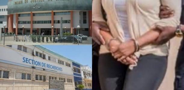 une jeune femme et son mari pris en flagrant délit de vol