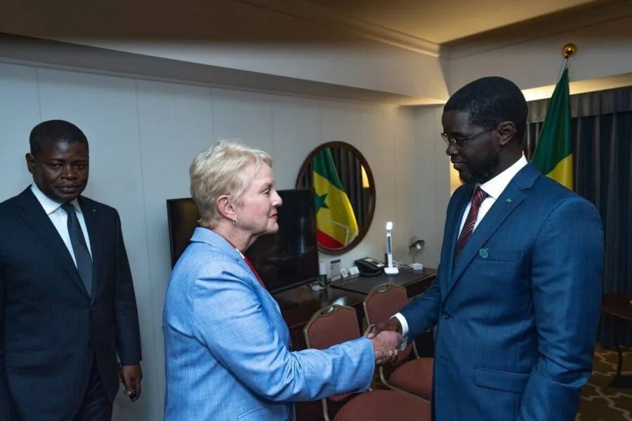 Le Président de la République rencontre la Directrice exécutive du PAM à Yokohama