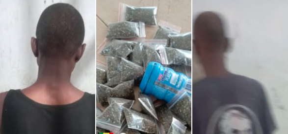 deux suspects arrêtés avec 36 cornets de chanvre indien