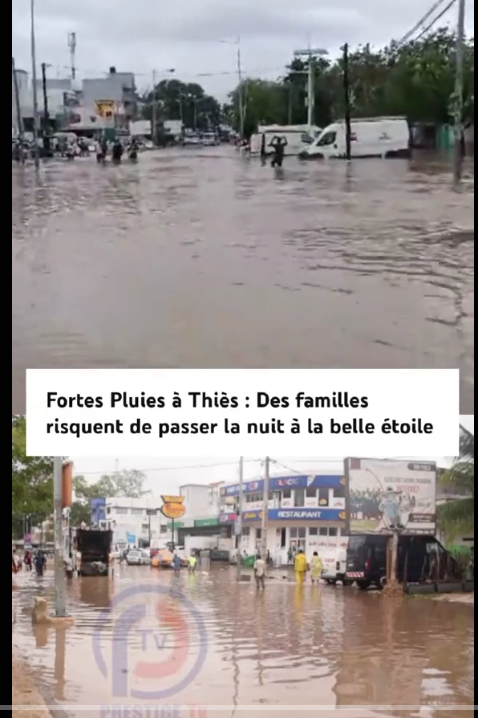 Inondation à Thiés, plusieurs quartiers sous les eaux (vidéo)
