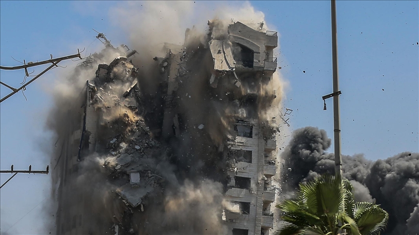 Un immeuble de 7 étages détruit par une frappe israélienne