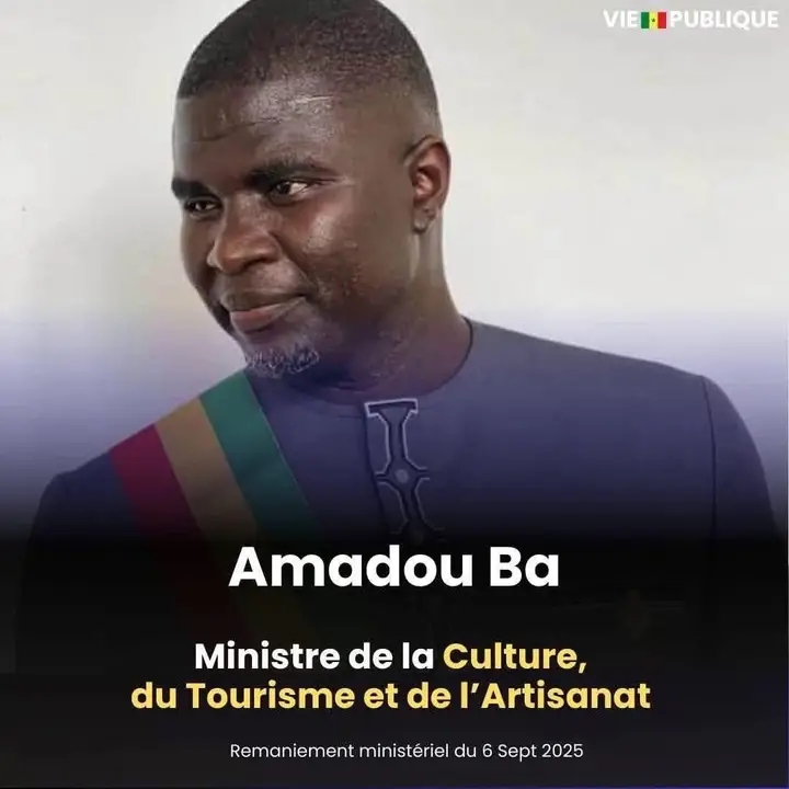 Nommé ministre de la Culture, du Tourisme et de l’Artisanat : la réaction d’Amadou Ba