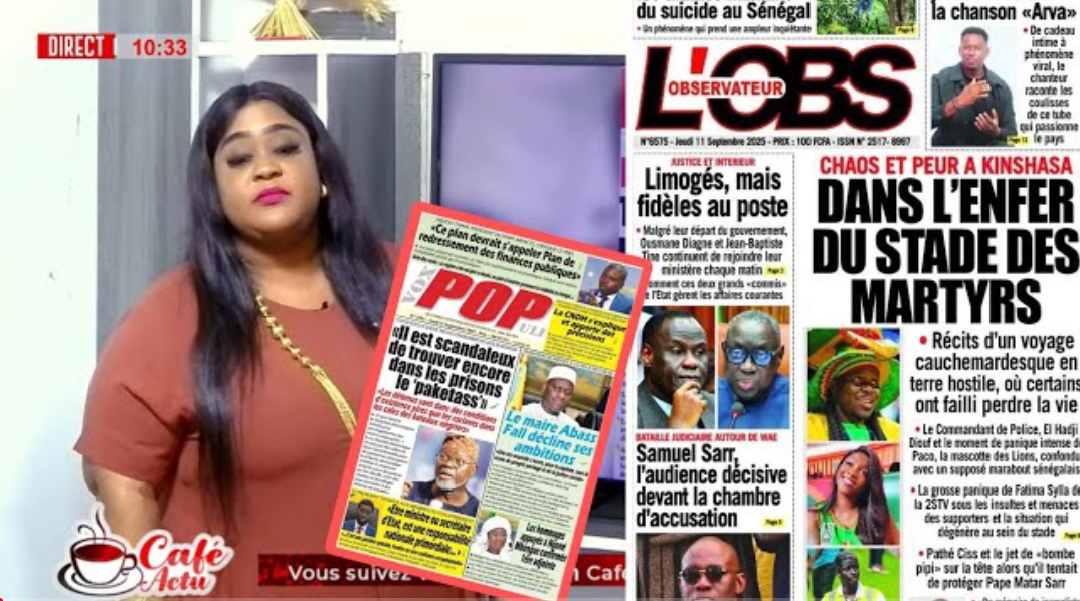 Suivez la revue des titres de ce 11 septembre 2025