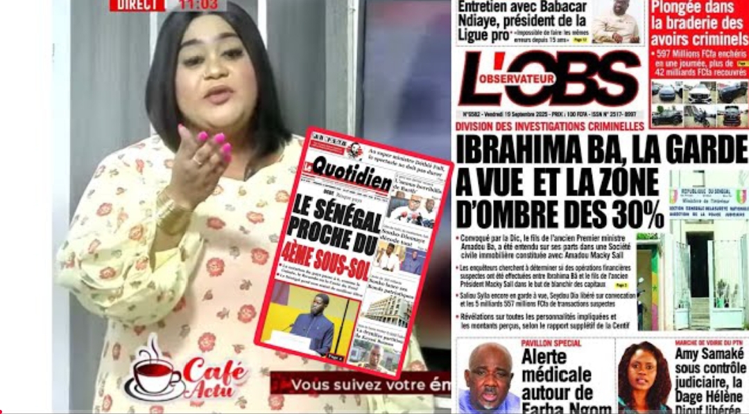 Suivez la revue des titres de ce 19 septembre 2025