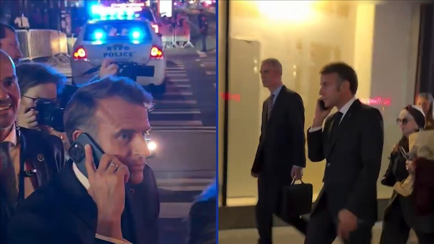 Emmanuel Macron bloqué dans les embouteillages à New York à cause du cortège de Donald Trump