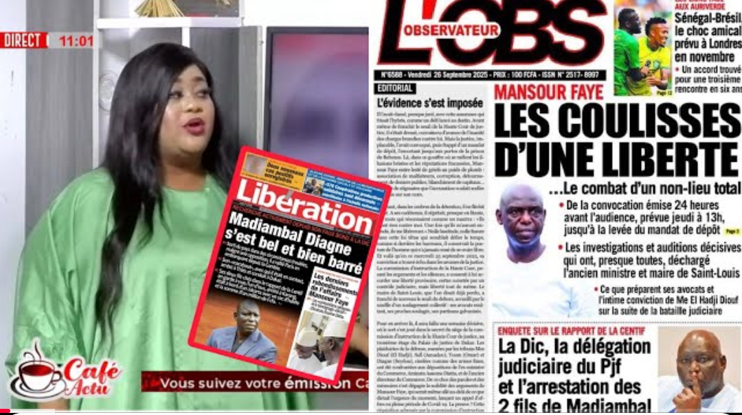 Suivez la revue des titres de ce 26 septembre 2025
