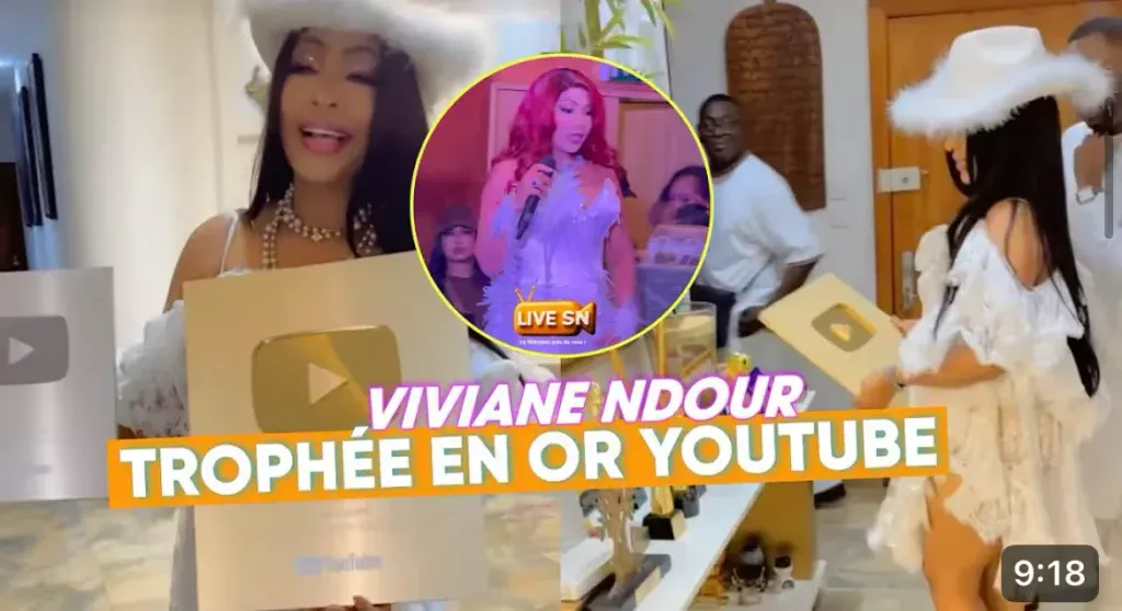 Viviane Chidid célèbre son anniversaire et expose son trophée YouTube pour son million d&rsquo;abonnés (Vidéo)