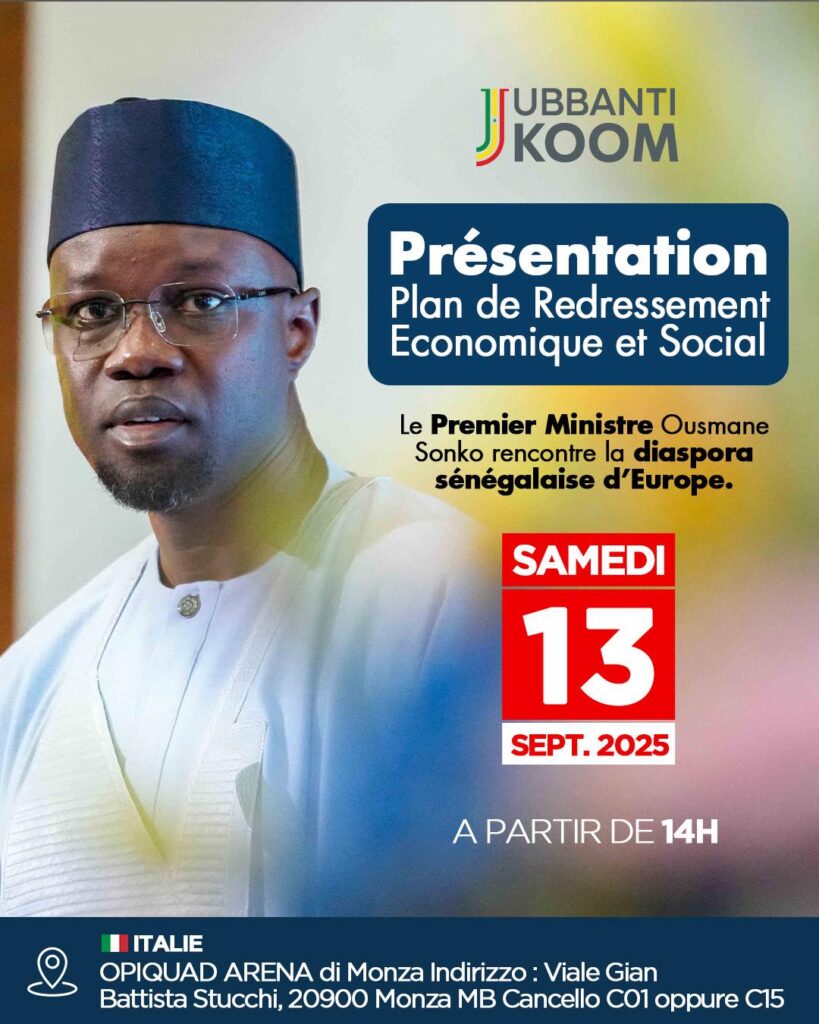 Sonko face à la diaspora …