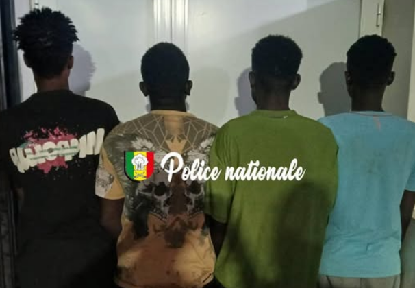 quatre individus arrêtés par la police