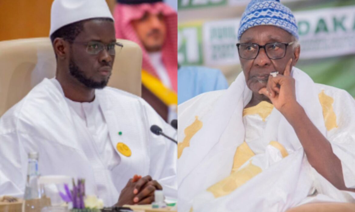 Le président Diomaye attristé par le décès de Serigne Ahmadou Mokhtar Mbacké, Khalife de Darou Khoudoss