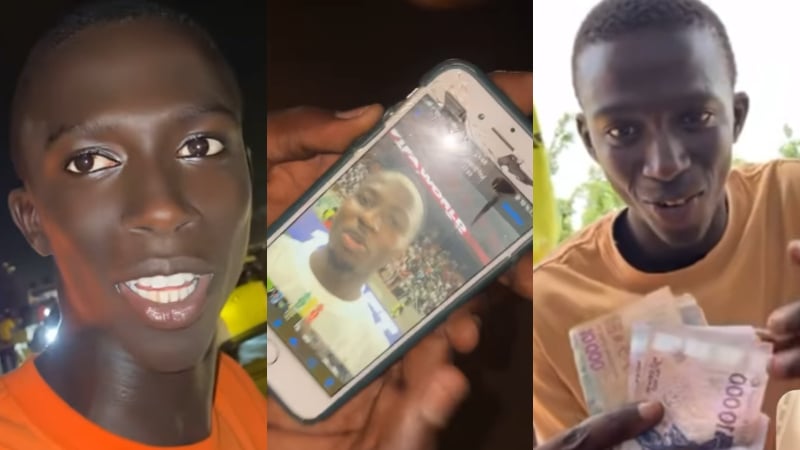 Il lui lance son téléphone pour une vidéo, Pape Matar Sarr lui fait une promesse, découvrez la suite (vidéo)