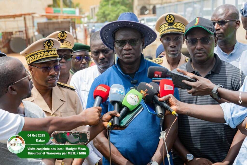 Les mesures fortes du gouvernement pour sauver les lacs Thiourour, Warouway et le marigot de Mbao