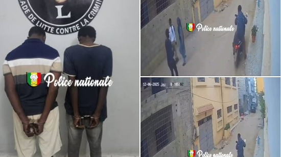 Deux individus arrêtés pour vol à main armée à bord d’un scooter