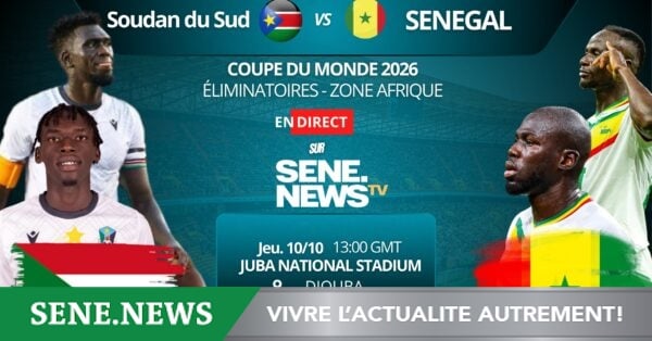 Soudan du Sud vs Sénégal en direct live commenté, un billet pour le Mondial 2026
