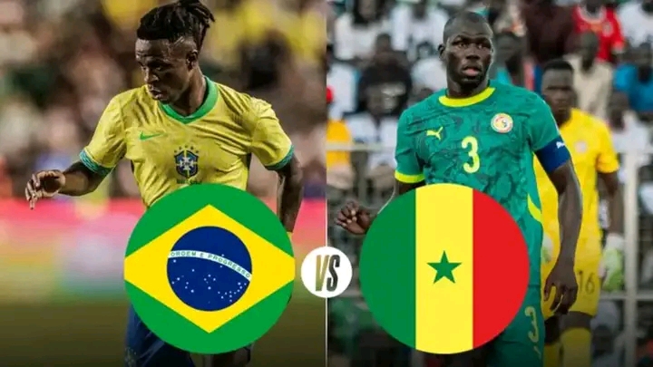 Le Sénégal mené face au Brésil à la pause