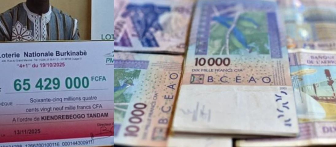 Tandam K. mise 300 FCFA et gagne plus de 65 millions F CFA avec la LONAB (photos)