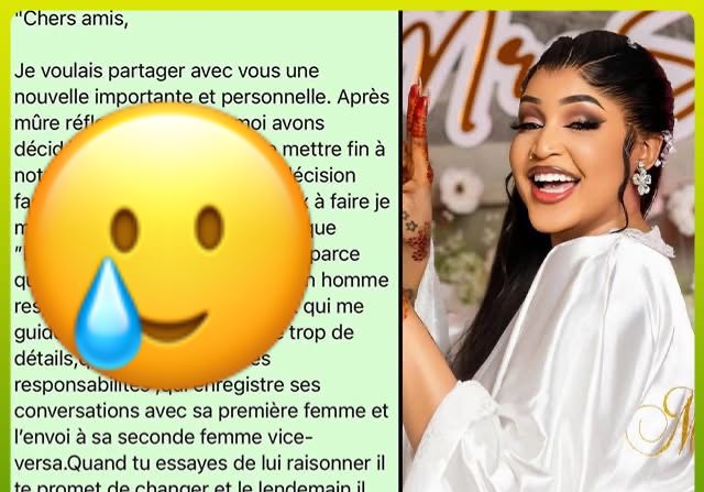 Après un mois de mariage, l’influenceuse “La Jolie” annonce son divorce et explique sa décision