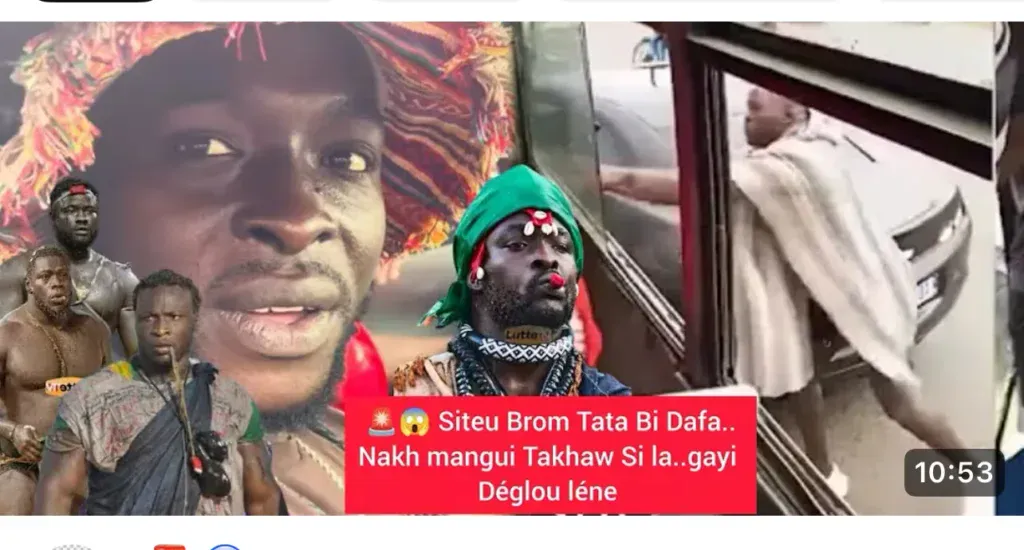 Filmé en pleine altercation avec un chauffeur de Tata, le lutteur Siteu au cœur d’une polémique (Vidéo)