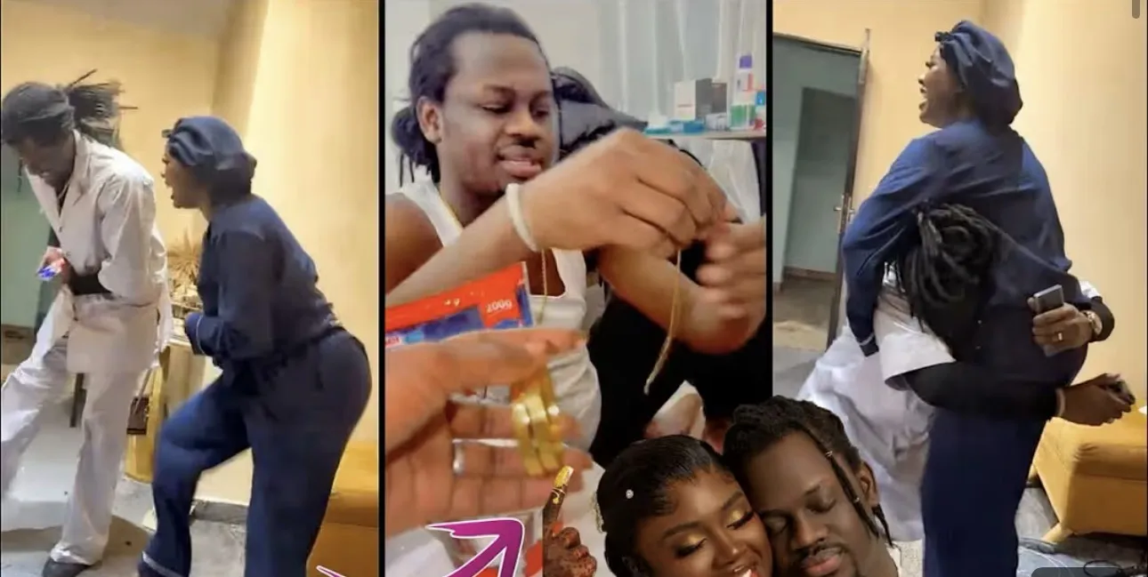 Le couple et enflamme les réseaux avec des pas de danse au lendemain de leur mariage (vidéo)