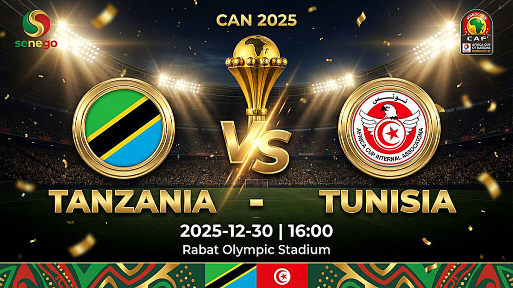 Tanzanie vs Tunisie, suivez le match en live sur Senego
