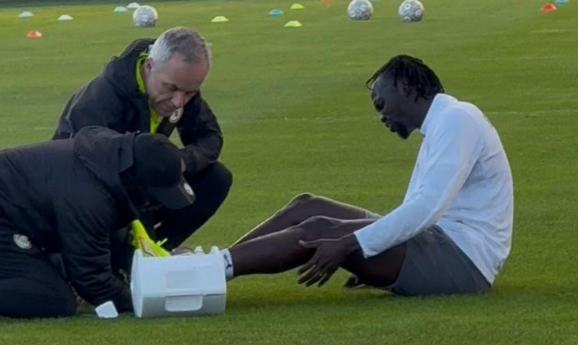 Chérif Ndiaye touché à l’entraînement, le buteur n’a pas terminé la séance