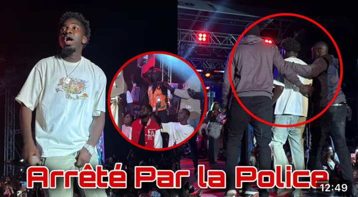 Le spectacle écourté par une intervention policière (vidéo)