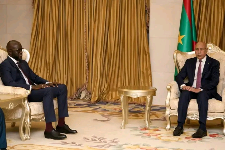 El Malick Ndiaye reçu par le Président mauritanien Mohamed Ould Ghazouani