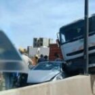 Après le choc contre le terre-plein central, la trajectoire meurtrière du conteneur qui a fini sa course sur le véhicule de « War Gaindé »