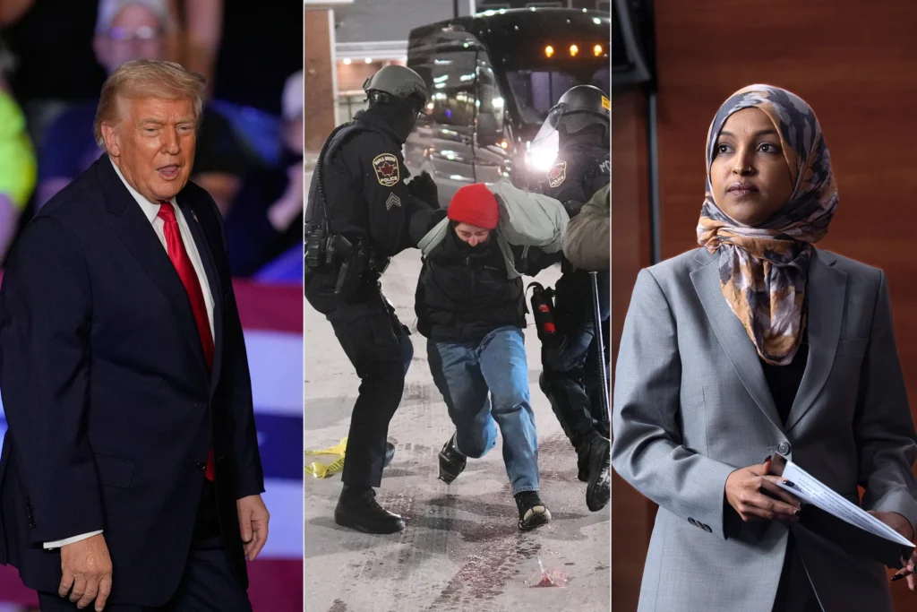 Attaquée par un jet de liquide lors d’un rassemblement aux États-Unis, la décision immédiate prise par Ilhan Omar après l’interpellation du suspect