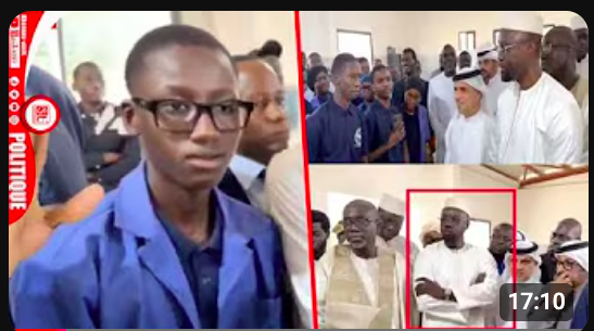 Sonko impressionné par les étudiants