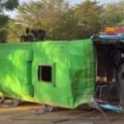 Kelle (Louga-Guéoul) : un bus dérape, la vidéo choc de l’accident