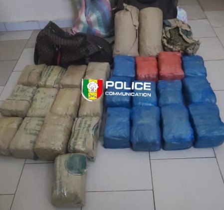 Trois colis de chanvre indien interceptés dans le département de Fatick