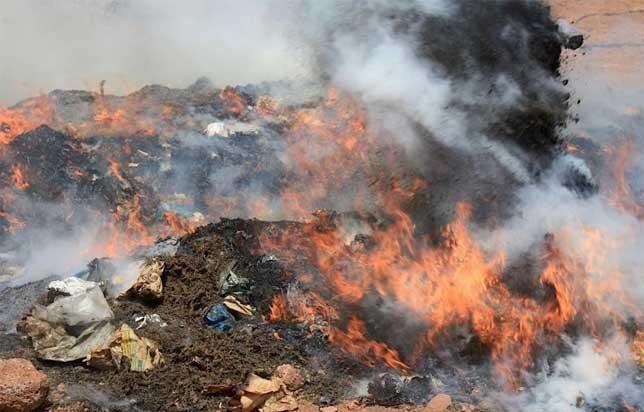 cocaïne, chanvre indien et milliards en billets noirs partis en fumée