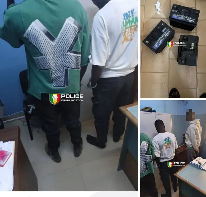 Démantèlement d’une bande de voleurs de batteries …