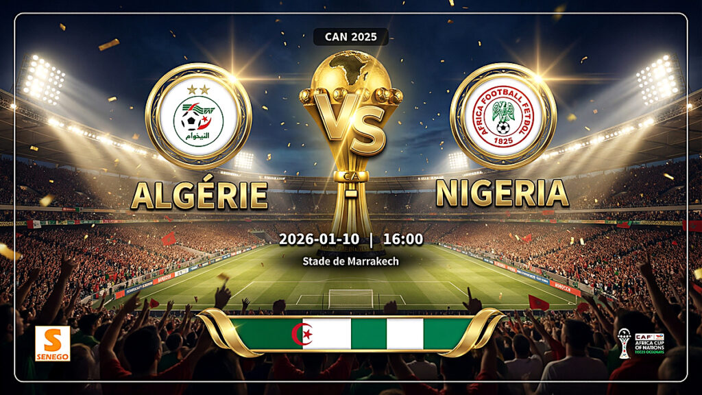 Algérie vs Nigeria, le choc des quarts à suivre en live sur Senego