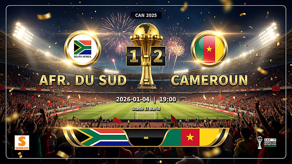 Le Cameroun dompte l’Afrique du Sud (2-1) et file en quarts, découvrez les notes des joueurs
