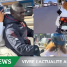 En retard à cause des embouteillages, Viviane Chidid arrête une moto pour se rendre à une cérémonie (vidéo)