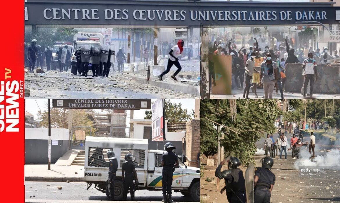 Ça chauffe à l&rsquo;UCAD, les étudiants reprennent la grève face aux policiers