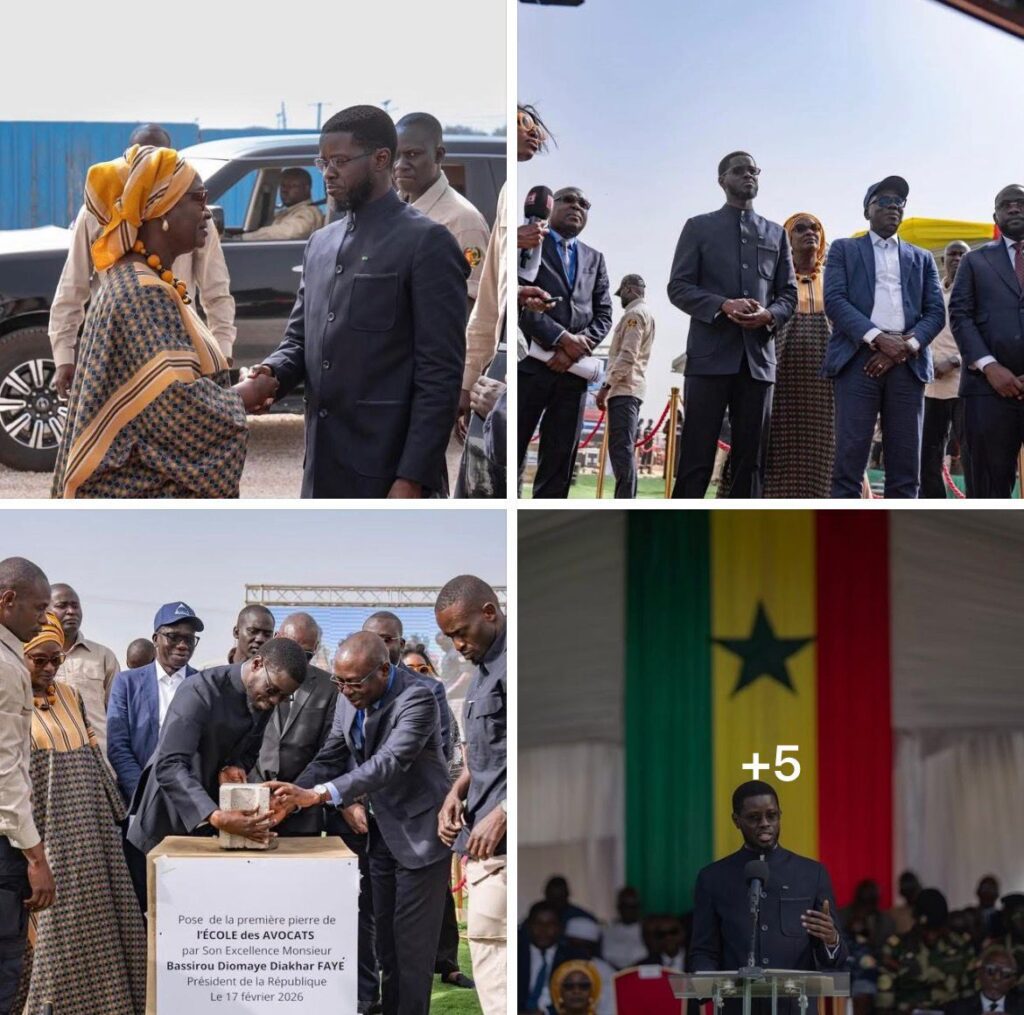 Diomaye Faye procède à la pose de la première pierre de l’École de formation du Barreau du Sénégal