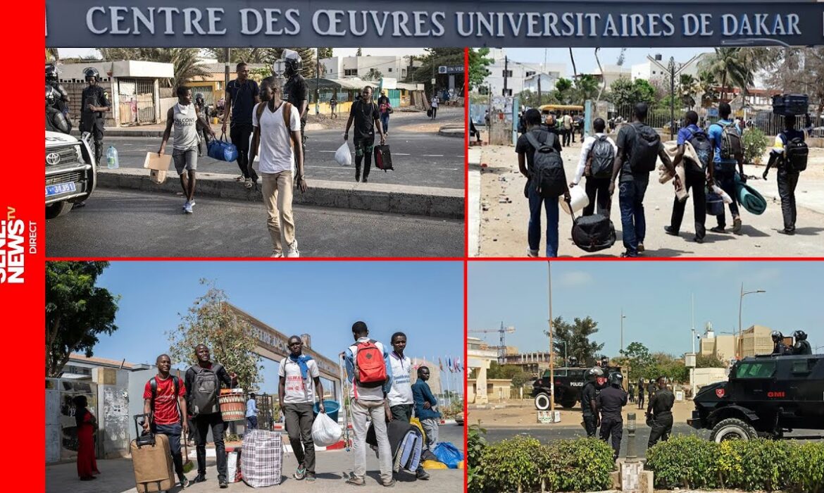 Les étudiants quittent l&rsquo;Université, nouvelle journée sensible à l&rsquo;UCAD