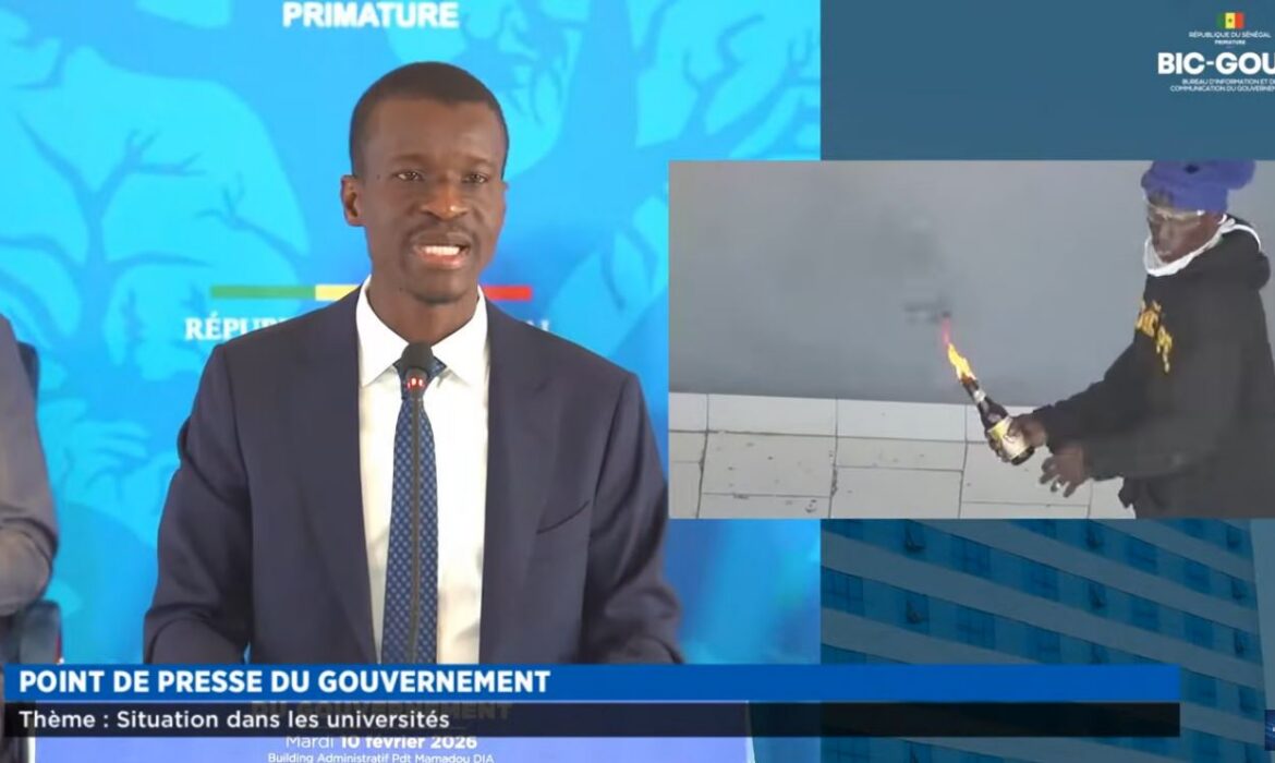 Cette vidéo présentée par Me Bamba Cissé durant la conférence de presse du gouvernement ne date pas de février 2026