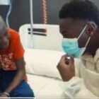 La belle surprise de l’international sénégalais Moussa Niakhaté aux enfants hospitalisés, Regardez!