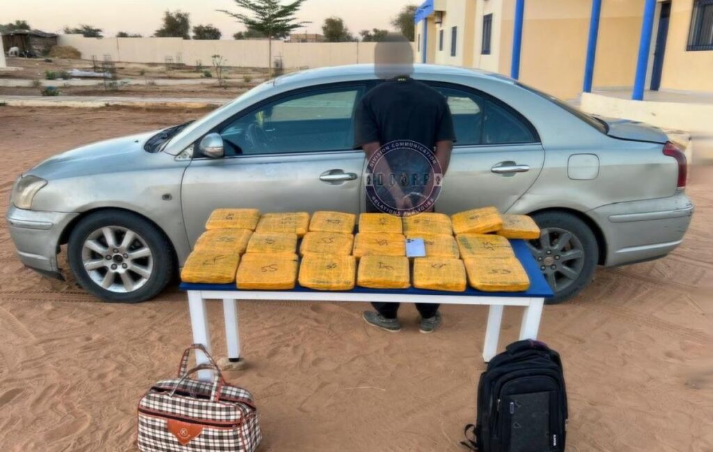 saisie de 19 kg de chanvre indien lors d’un contrôle routier