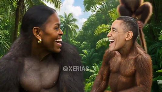 Barack et Michelle représentés en singes dans une vidéo publiée par Trump: La Maison-Blanche retire…