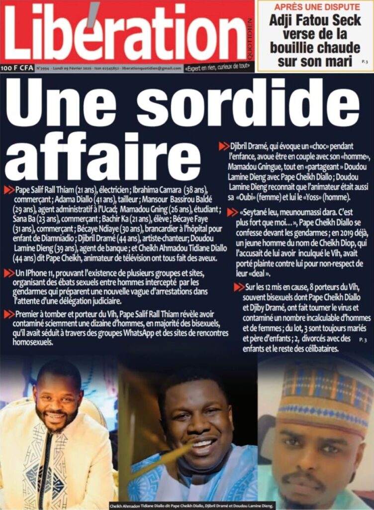 Découvrez les Unes des journaux sénégalais du lundi 9 février 2026