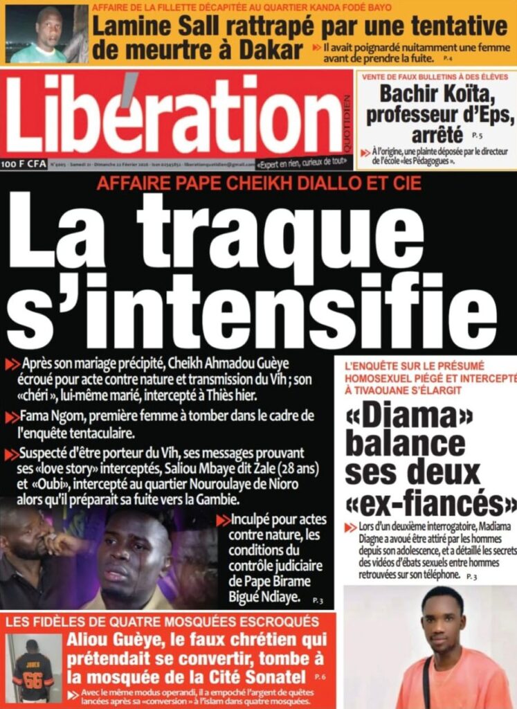 Découvrez les Unes des journaux sénégalais du samedi 21 février 2026