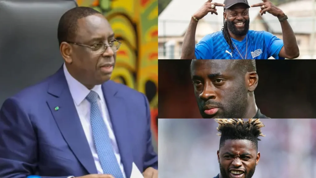 la candidature de Macky Sall appuyée par trois figures historiques du football africain