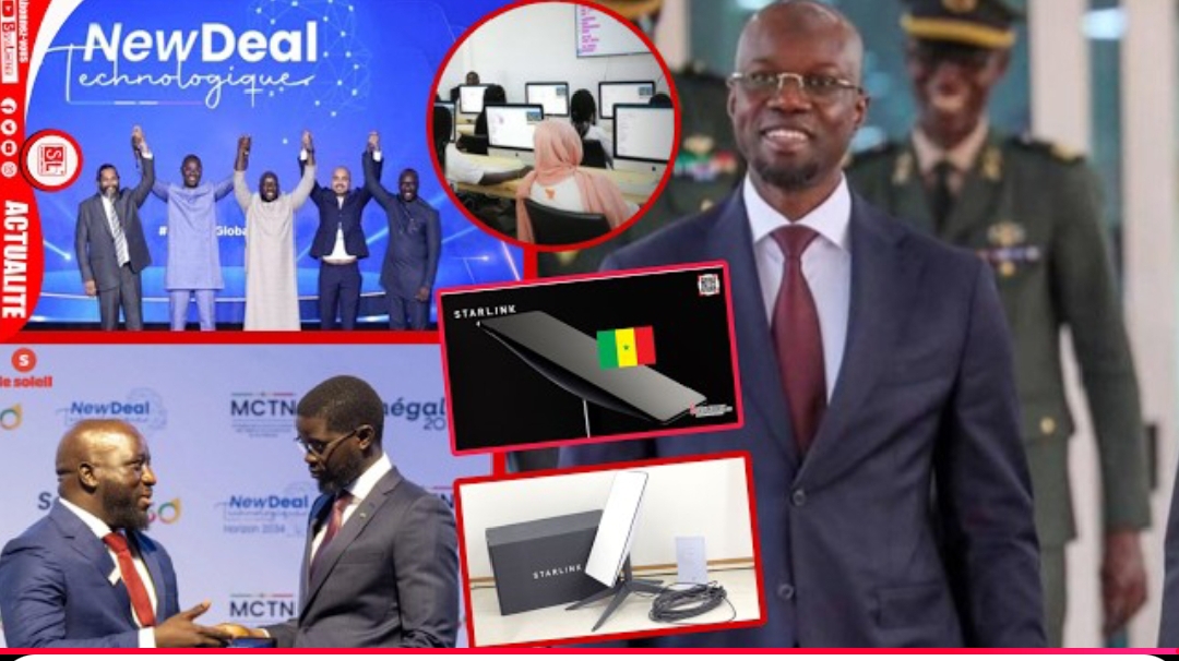 Ousmane SONKO au lancement du projet new deal technologique