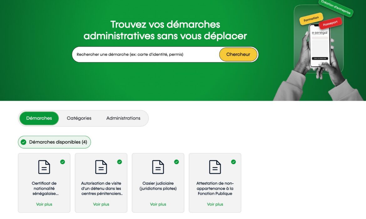Ces services utiles offerts par « e-Senegal », lancée par l’État