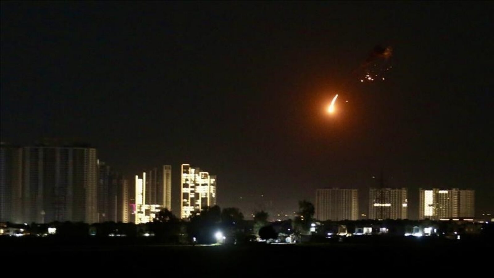 la zone précise de l’aéroport international ciblée par un drone iranien
